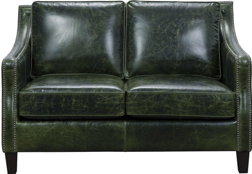 Pulaski Miles Leather Loveseat in Verdant Green image