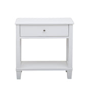 Pulaski Open 'X' Leg Side Table in White - Furniture City (CA)l