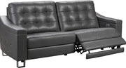 Pulaski Parker Leather Reclining Sofa in Supple Gray - Furniture City (CA)l