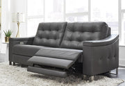 Pulaski Parker Leather Reclining Sofa in Supple Gray - Furniture City (CA)l