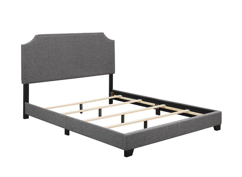 Pulaski King Upholstered Bed in Stone - Furniture City (CA)l