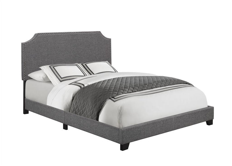 Pulaski King Upholstered Bed in Stone - Furniture City (CA)l