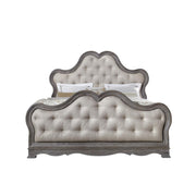 Pulaski Simply Charming California King Tufted Upholstered Bed in Light Wood - Furniture City (CA)l