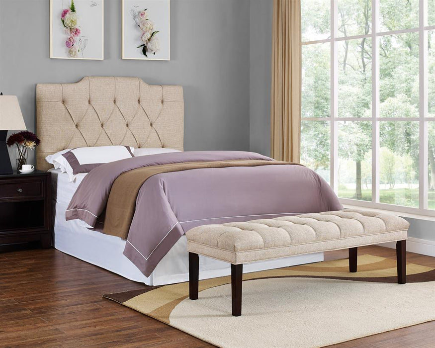 Pulaski Upholstered Panel Tufted Bed Bench