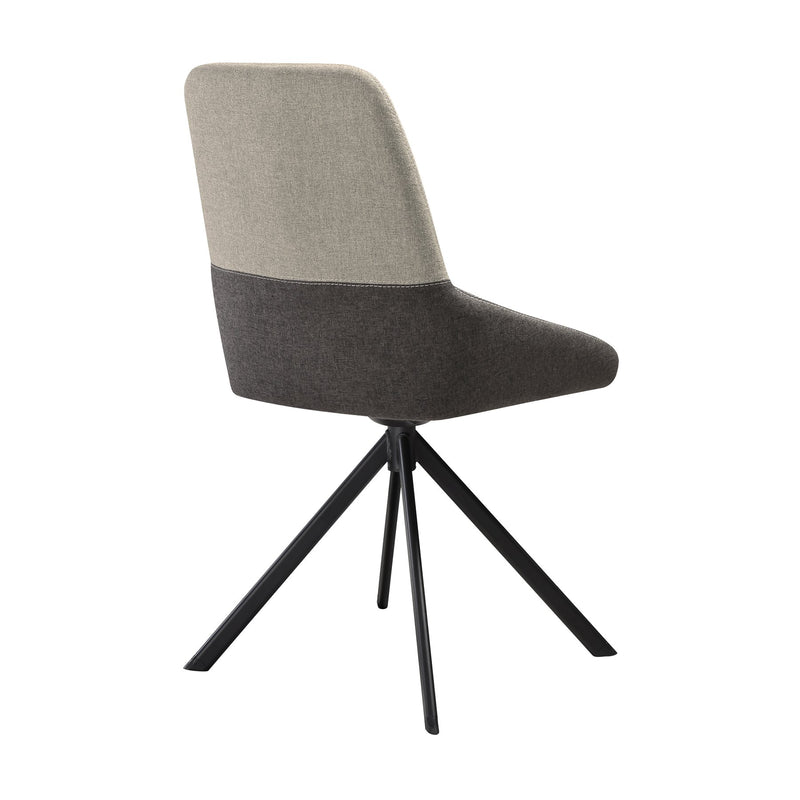 Alora Maverick 5 Piece Extendable Dining Set with Two-Tone Gray Fabric Chairs - Furniture City (CA)l