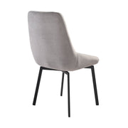 Alora Susie Extendable 5 Piece Dining Set with Gray Fabric Chairs - Furniture City (CA)l