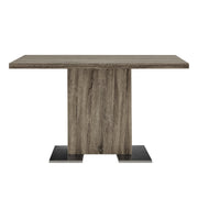Zenith and Amanda 3 Piece Gray Rectangular Dining Set - Furniture City (CA)l
