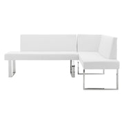 Amanda 3 Piece White Rectangular Dining Set - Furniture City (CA)l