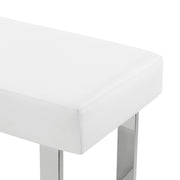 Amanda 3 Piece White Rectangular Dining Set - Furniture City (CA)l