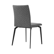 Andes and Lyon Gray Fabric 7 Piece Rectangular Dining Set - Furniture City (CA)l
