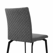 Andes and Lyon Gray Fabric 7 Piece Rectangular Dining Set - Furniture City (CA)l