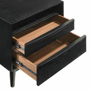 Artemio King 3 Piece Wood Bedroom Set in Black Finish - Furniture City (CA)l