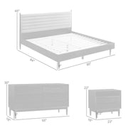 Artemio King 4 Piece Wood Bedroom Set in Black Finish - Furniture City (CA)l