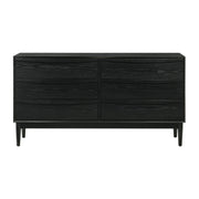 Artemio King 4 Piece Wood Bedroom Set in Black Finish - Furniture City (CA)l