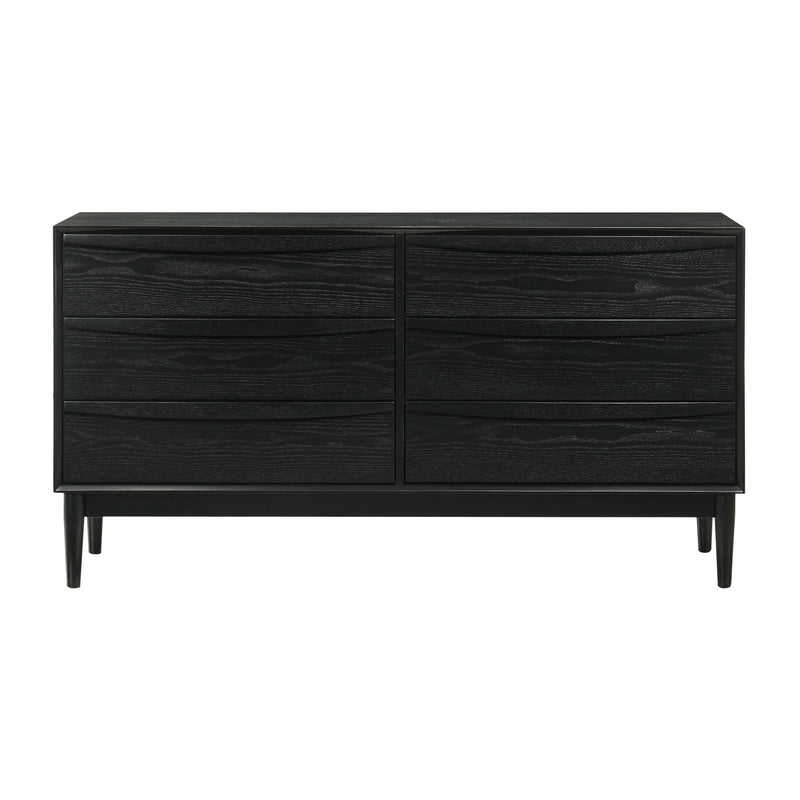 Artemio King 4 Piece Wood Bedroom Set in Black Finish - Furniture City (CA)l