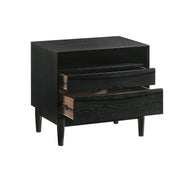 Artemio King 4 Piece Wood Bedroom Set in Black Finish - Furniture City (CA)l