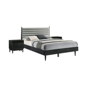 Artemio Queen 3 Piece Wood Bedroom Set in Black Finish - Furniture City (CA)l