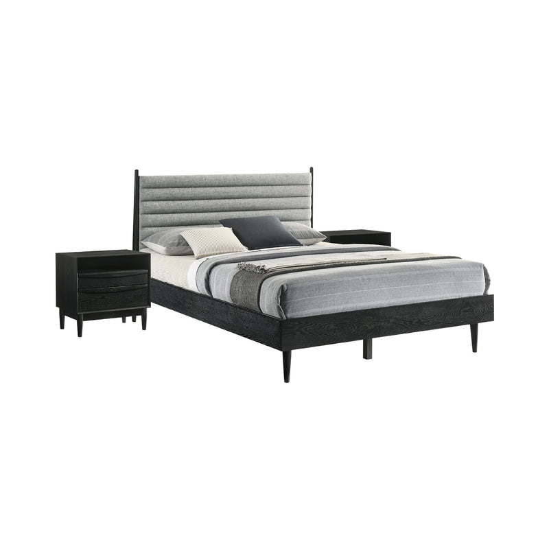 Artemio Queen 3 Piece Wood Bedroom Set in Black Finish - Furniture City (CA)l