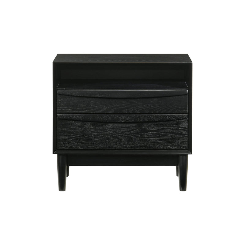 Artemio Queen 3 Piece Wood Bedroom Set in Black Finish - Furniture City (CA)l