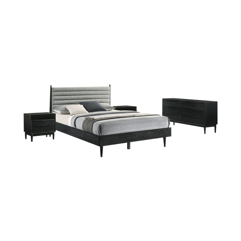 Artemio Queen 4 Piece Wood Bedroom Set in Black Finish - Furniture City (CA)l