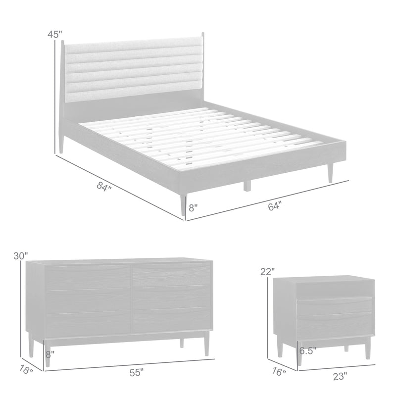 Artemio Queen 4 Piece Wood Bedroom Set in Black Finish - Furniture City (CA)l