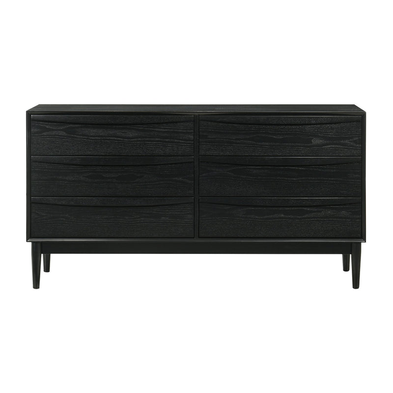 Artemio Queen 4 Piece Wood Bedroom Set in Black Finish - Furniture City (CA)l