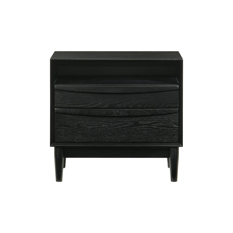 Artemio Queen 4 Piece Wood Bedroom Set in Black Finish - Furniture City (CA)l
