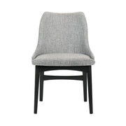 Arcadia and Azalea 48" Round Gray and Black Wood 5 Piece Dining Set - Furniture City (CA)l