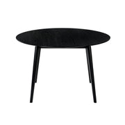 Arcadia and Azalea 48" Round Gray and Black Wood 5 Piece Dining Set - Furniture City (CA)l
