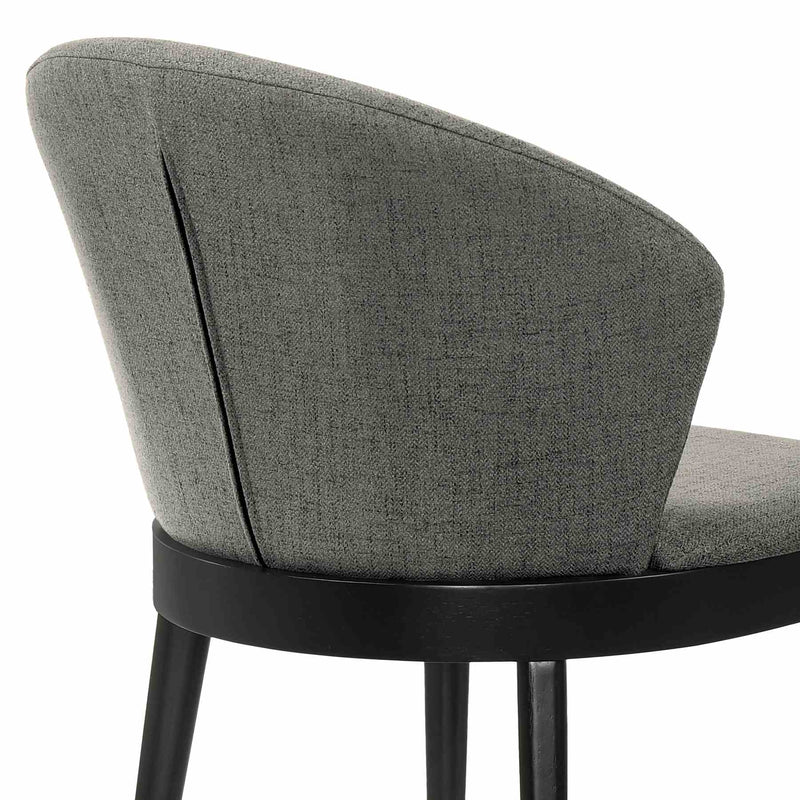 Arcadia and Juno 42" Round Charcoal and Black Wood 5 Piece Dining Set - Furniture City (CA)l