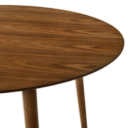 Arcadia and Juno 42" Round Charcoal and Walnut Wood 5 Piece Dining Set - Furniture City (CA)l