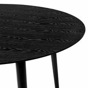 Arcadia and Renzo 42" Round Gray and Black Wood 5 Piece Dining Set - Furniture City (CA)l