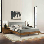 Artemio King 3 Piece Wood Bedroom Set in Walnut Finish - Furniture City (CA)l