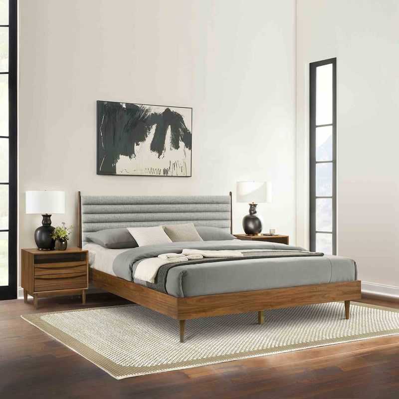 Artemio King 3 Piece Wood Bedroom Set in Walnut Finish - Furniture City (CA)l