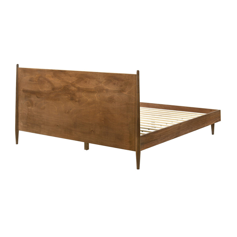 Artemio King 4 Piece Wood Bedroom Set in Walnut Finish - Furniture City (CA)l