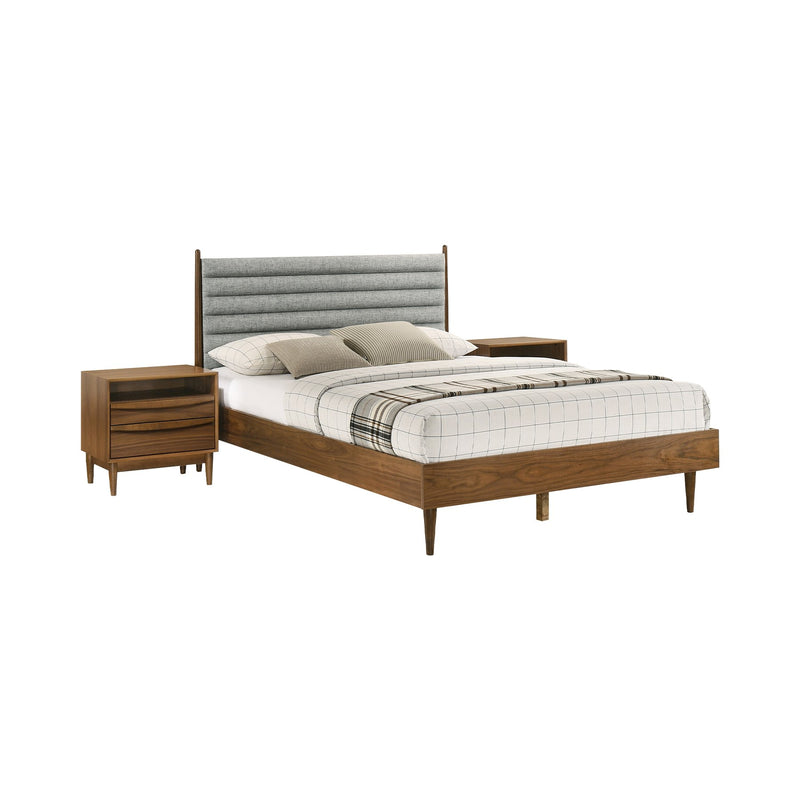 Artemio Queen 3 Piece Wood Bedroom Set in Walnut Finish - Furniture City (CA)l