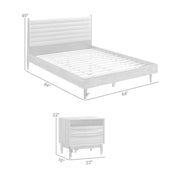 Artemio Queen 3 Piece Wood Bedroom Set in Walnut Finish - Furniture City (CA)l