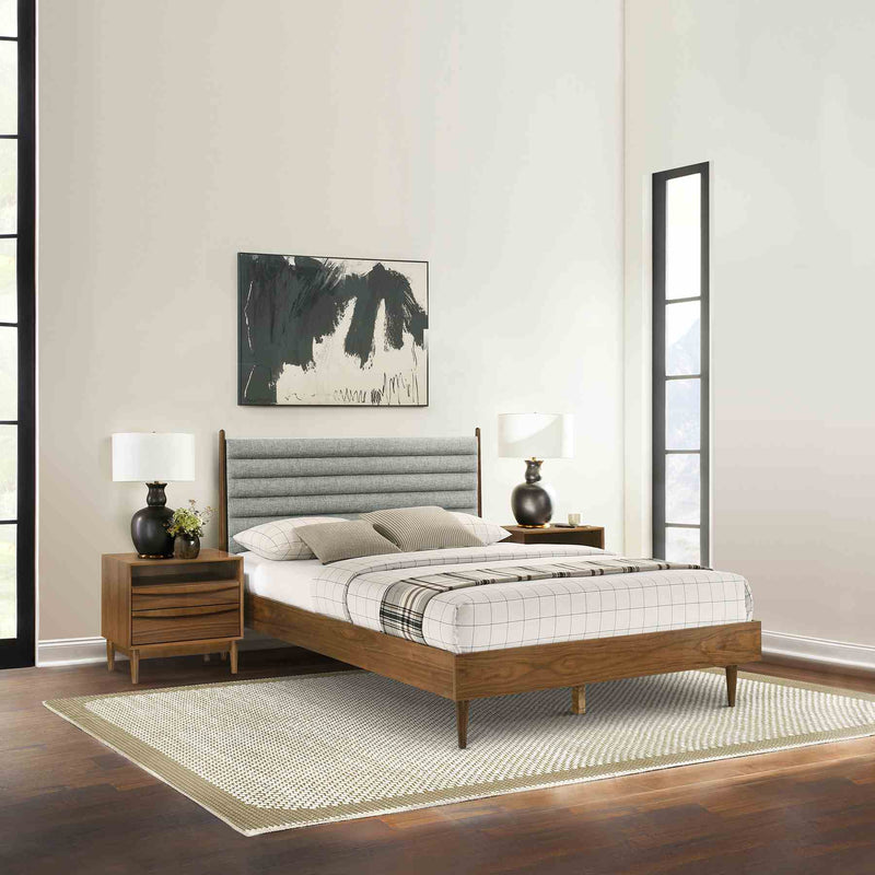 Artemio Queen 3 Piece Wood Bedroom Set in Walnut Finish - Furniture City (CA)l
