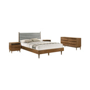 Artemio Queen 4 Piece Wood Bedroom Set in Walnut Finish - Furniture City (CA)l