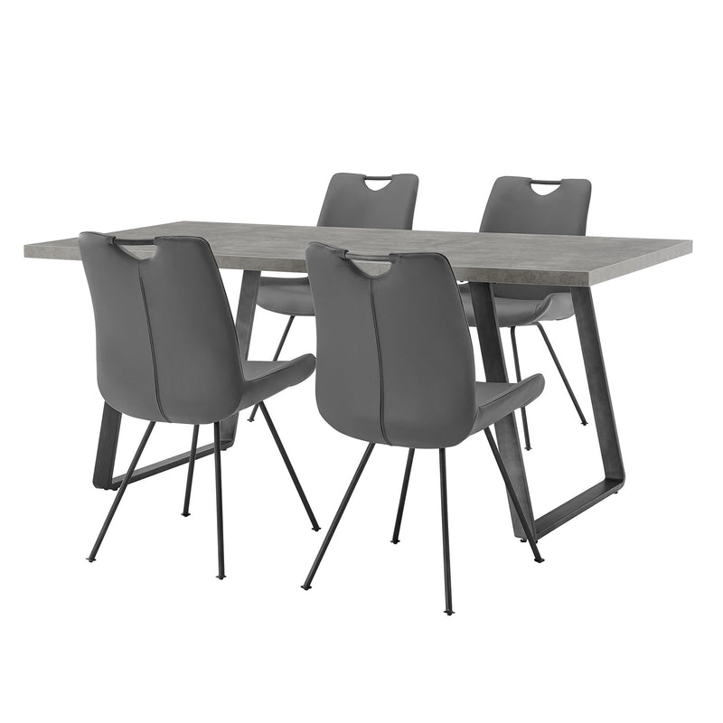 Coronado 5 Piece Gray Rectangular Dining Set - Furniture City (CA)l