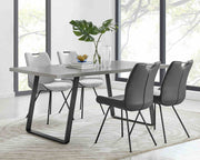 Coronado 5 Piece Pewter Rectangular Dining Set - Furniture City (CA)l