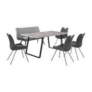 Coronado 6 Piece Gray Rectangular Dining Set - Furniture City (CA)l