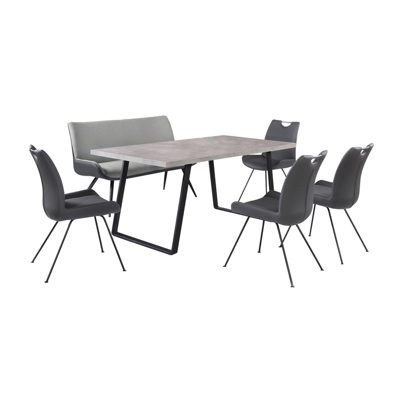 Coronado 6 Piece Gray Rectangular Dining Set - Furniture City (CA)l