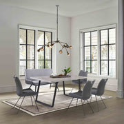 Coronado 6 Piece Gray Rectangular Dining Set - Furniture City (CA)l