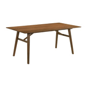 Channell 7 Piece Walnut Wood Dining Table Set with Charcoal Fabric - Furniture City (CA)l