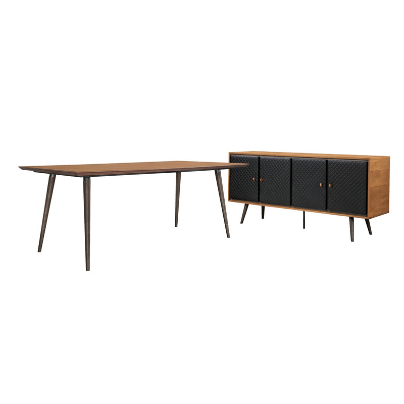 Coco Rustic 2 piece set with Dining Table and Sideboard in Balsamico - Furniture City (CA)l