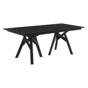 Cortina and Jackie 5 Piece Black Rectangular Dining Set - Furniture City (CA)l