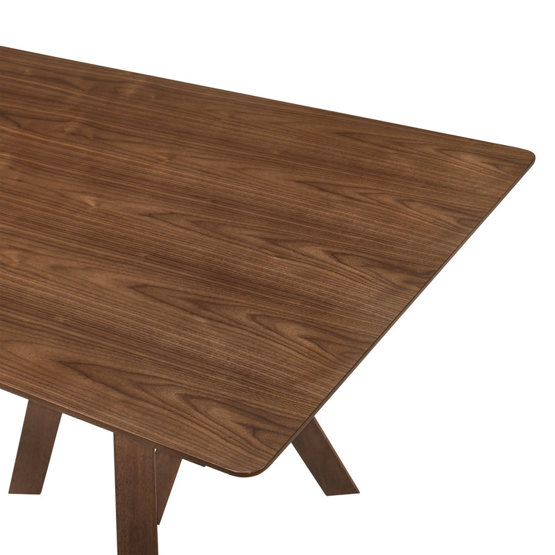 Cortina and Rowan 5 Piece Walnut Rectangular Dining Set - Furniture City (CA)l
