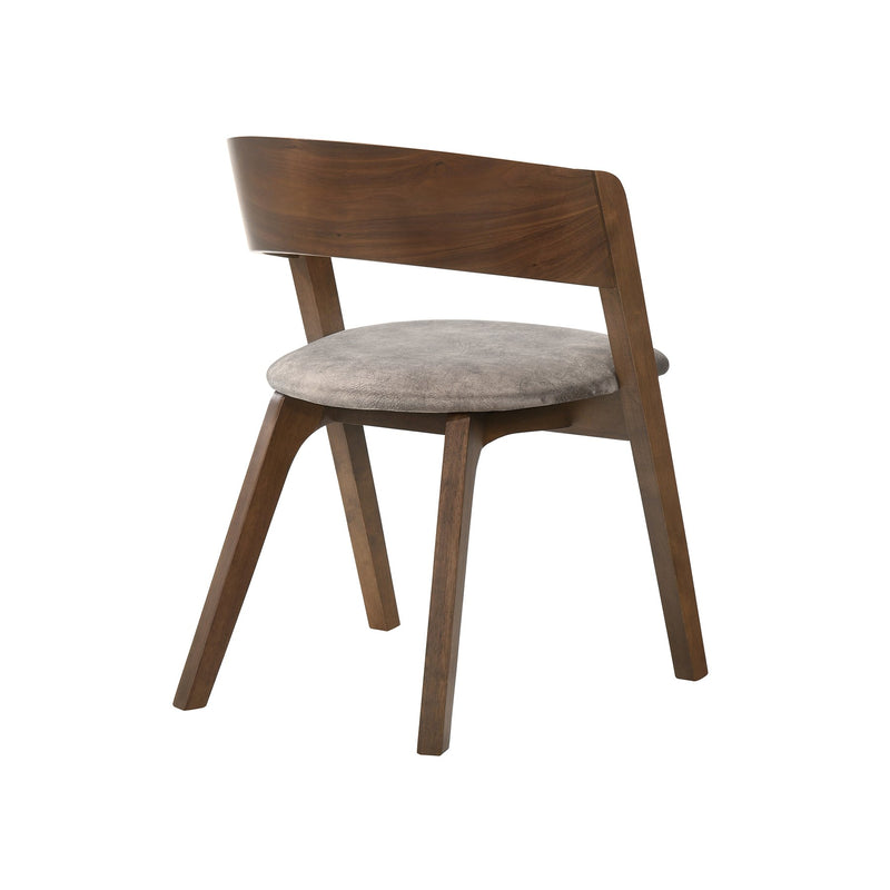 Cirque and Jackie 5 Piece Walnut Round Dining Set - Furniture City (CA)l