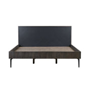 Cross Dark Gray Solid Oak King 3pc Bedroom Set - Furniture City (CA)l